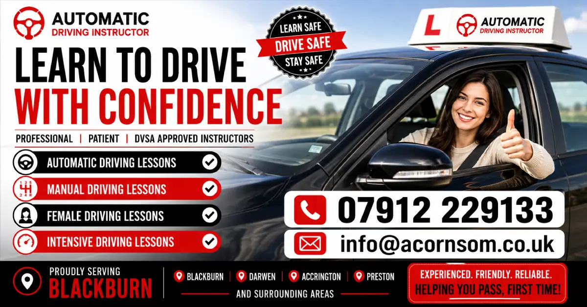 Automatic Driving Instructor Blackburn website preview